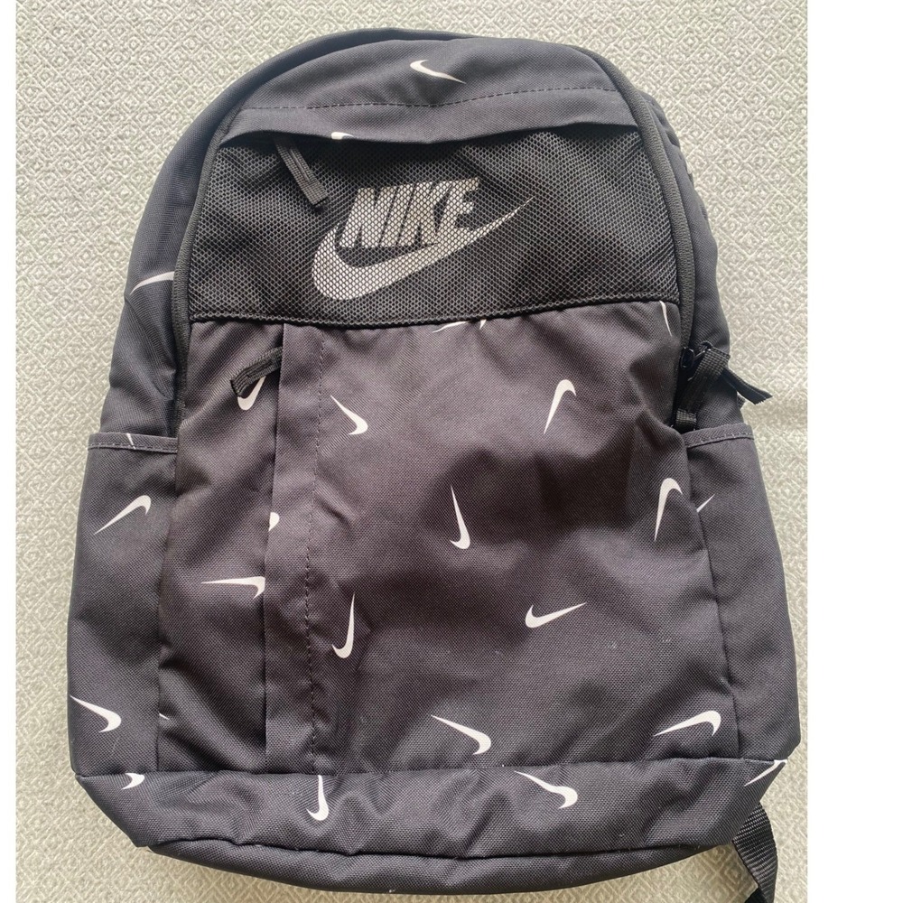 Nike Backpack Unisex Small Black Brasilia JDI Mini All Over Swoosh Logo Print
